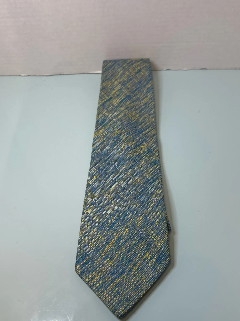 Pierre Cardin set of two Blue and Gold Woven Silk Tie